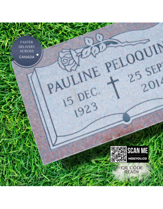 Flat Granite Marker #034